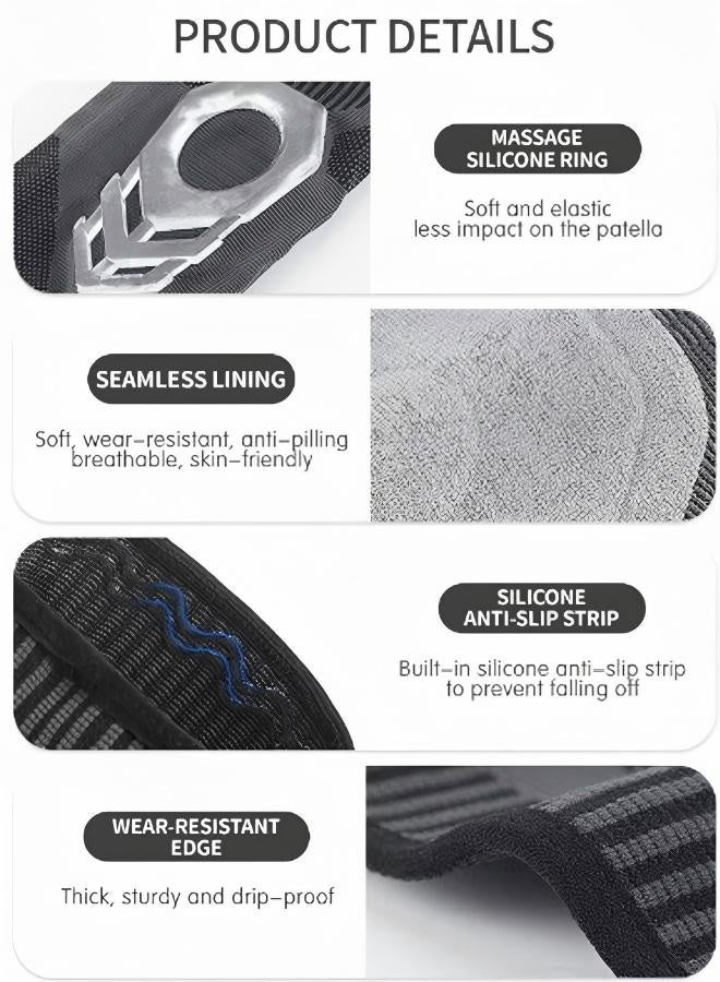 kyncilor Knee Pain Knee Pads, Compression Knee Pads, Professional Knee Pads with Patella Gel Pads Side Spring Stabilizers, Sports Pads for Meniscus Tear Arthritis Joint Pain Relief, XL - Image 4