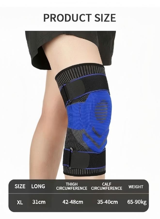 kyncilor Knee Pain Knee Pads, Compression Knee Pads, Professional Knee Pads with Patella Gel Pads Side Spring Stabilizers, Sports Pads for Meniscus Tear Arthritis Joint Pain Relief, XL - Image 3