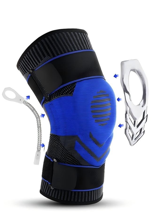 kyncilor Knee Pain Knee Pads, Compression Knee Pads, Professional Knee Pads with Patella Gel Pads Side Spring Stabilizers, Sports Pads for Meniscus Tear Arthritis Joint Pain Relief, XL - Image 1