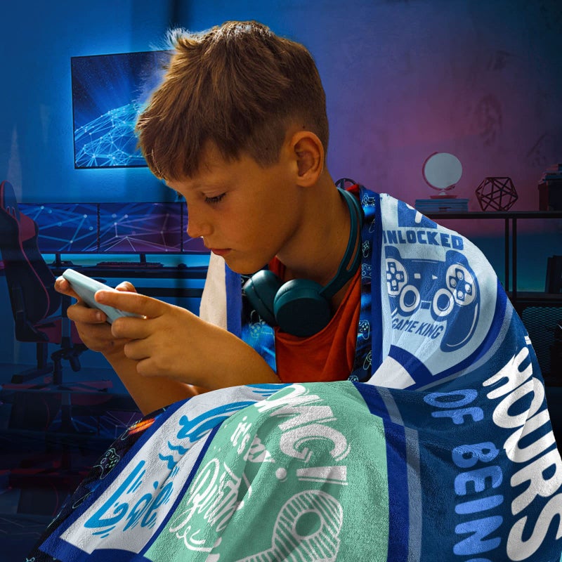 SIKLTY 9 Year Old Boy Gifts  Birthday Gifts for 9 Year Old Boy  9 Yr Old Boy Gift Ideas  Best 9 Year Old Boy Present  9th Birthday Decorations for Boys  Age 9 Boys Gifts Throw Blanket 60 x 50 Inch - Image 2