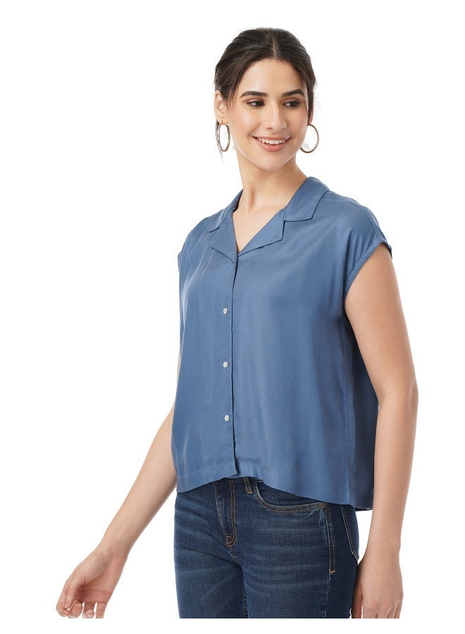 fyltr Women's Casual Fashion Regular Fit Top with Resort Collar Neck - Image 5