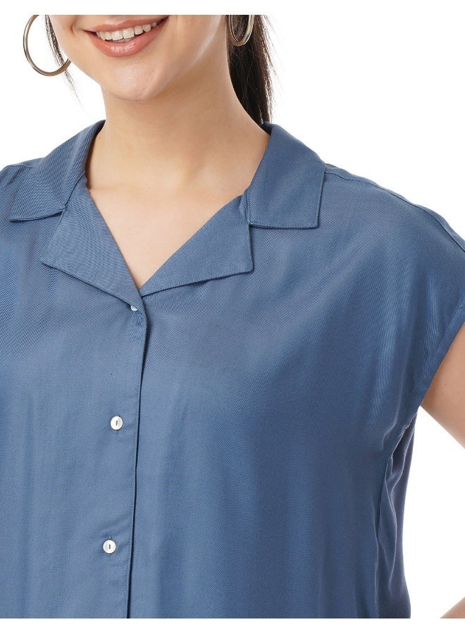 fyltr Women's Casual Fashion Regular Fit Top with Resort Collar Neck - Image 4