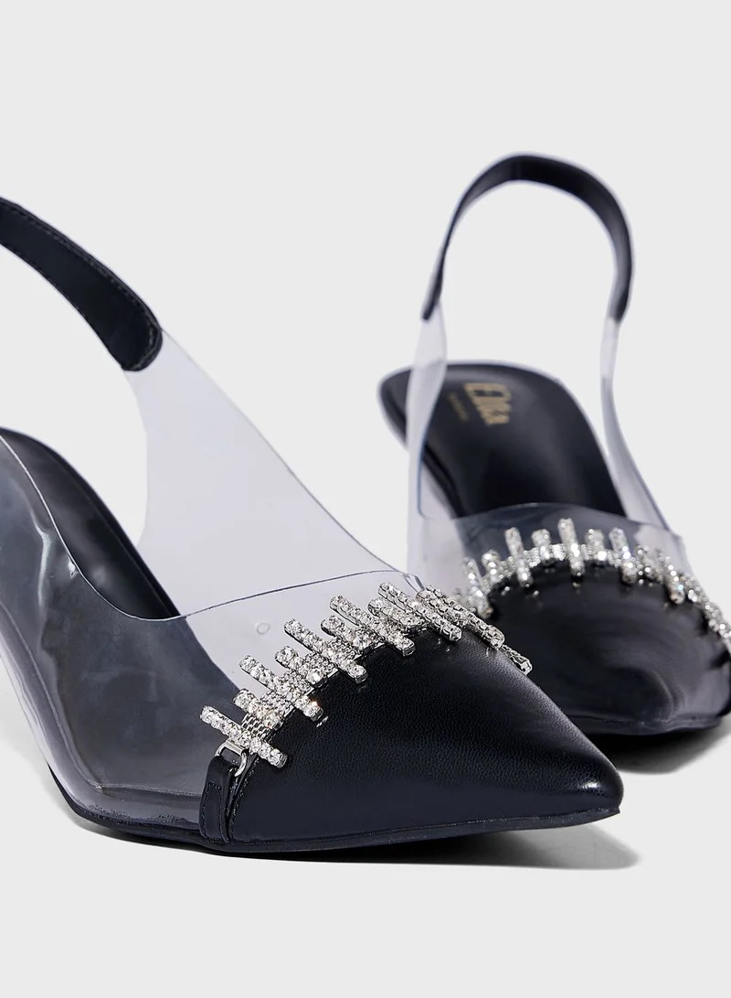 Ella Limited Edition Diamante Embellised Pump
