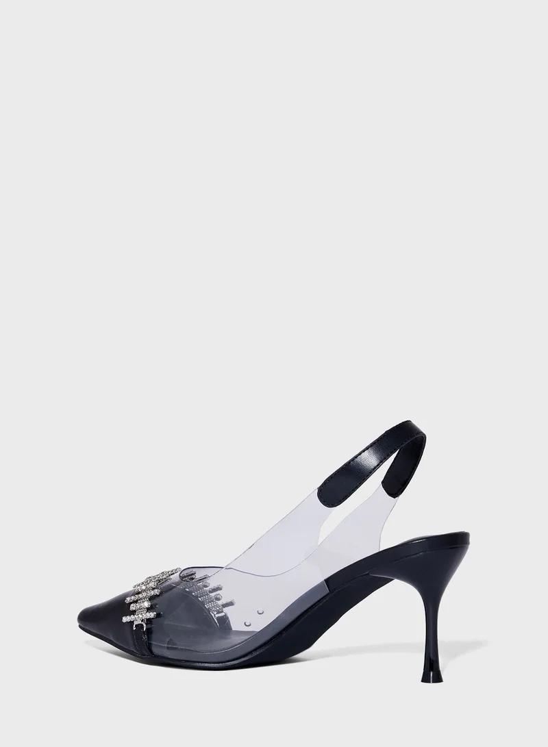 Ella Limited Edition Diamante Embellised Pump