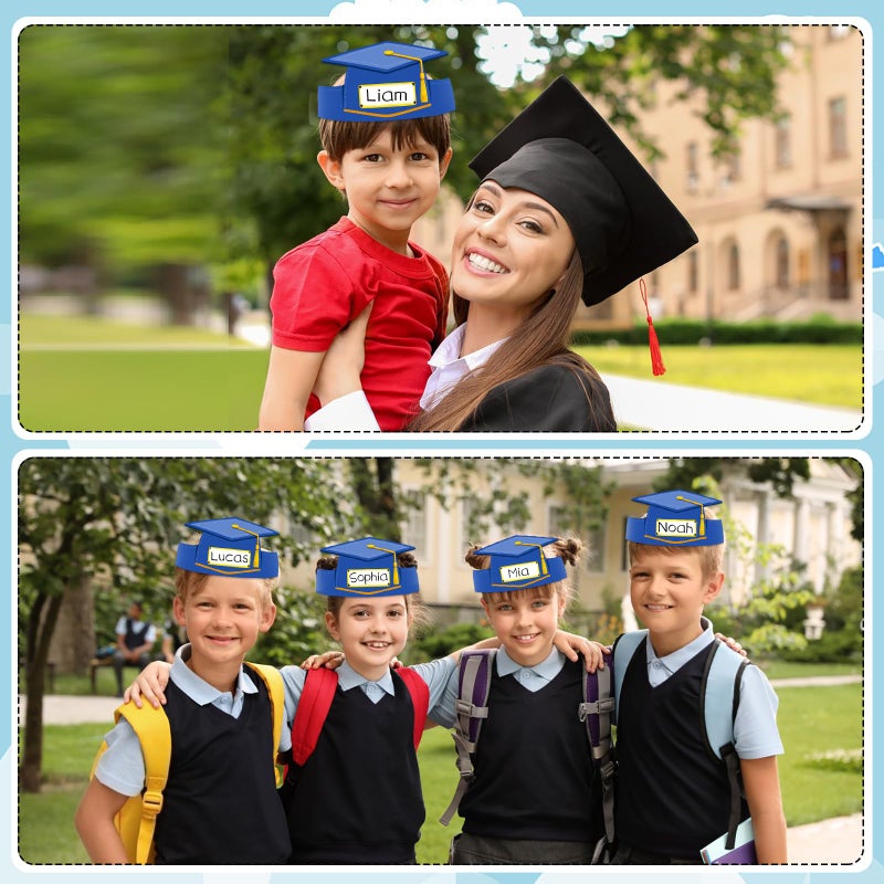 WhatSign Preschool Graduation Cap Hats - 24PCS Adjustable Kindergarten Paper Graduation Crowns for Kids Graduation Favors and Party - Image 4
