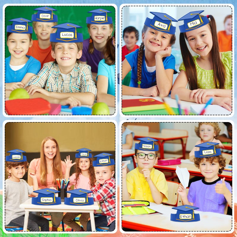 WhatSign Preschool Graduation Cap Hats - 24PCS Adjustable Kindergarten Paper Graduation Crowns for Kids Graduation Favors and Party - Image 5