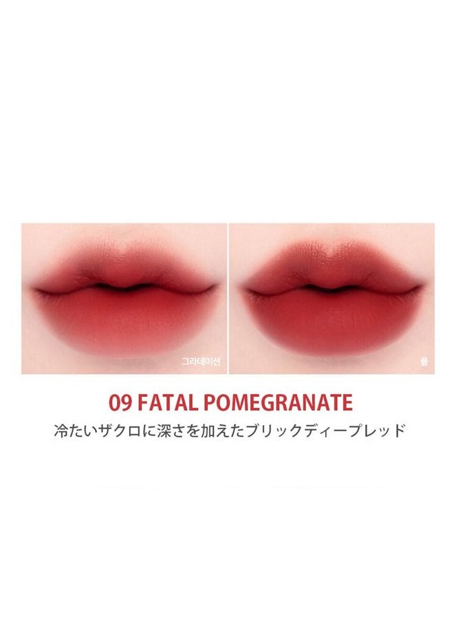 ليليبيرد lilybyred Mood Liar Velvet Tint (AD) مخملي غير لامع، يدوم طويلاً، مقاوم للتلطخ، ثابت للغاية (09_Fatal Pomegranate، مقاس واحد) - Image 2