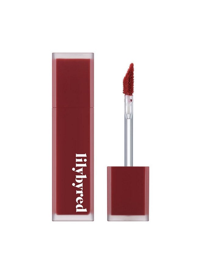 ليليبيرد lilybyred Mood Liar Velvet Tint (AD) مخملي غير لامع، يدوم طويلاً، مقاوم للتلطخ، ثابت للغاية (09_Fatal Pomegranate، مقاس واحد) - Image 1