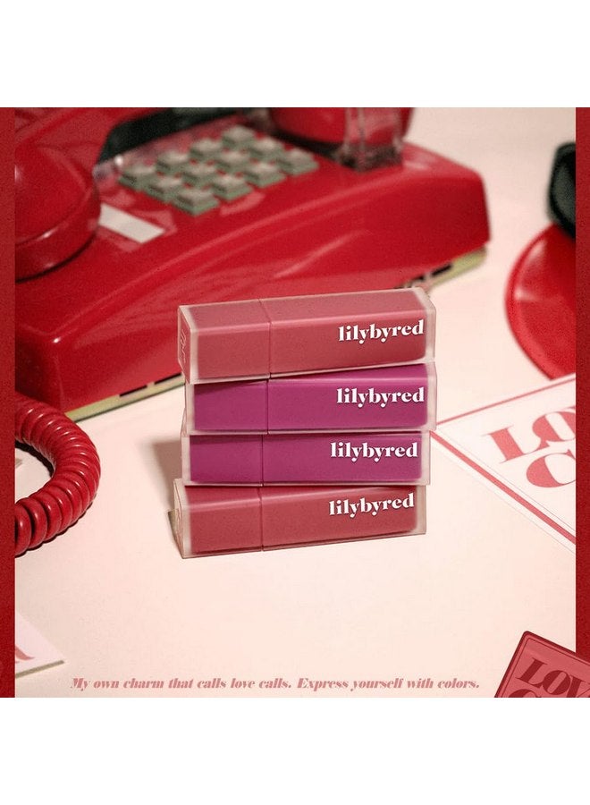 ليليبيرد lilybyred Mood Liar Velvet Tint (AD) مخملي غير لامع، يدوم طويلاً، مقاوم للتلطخ، ثابت للغاية (09_Fatal Pomegranate، مقاس واحد) - Image 3