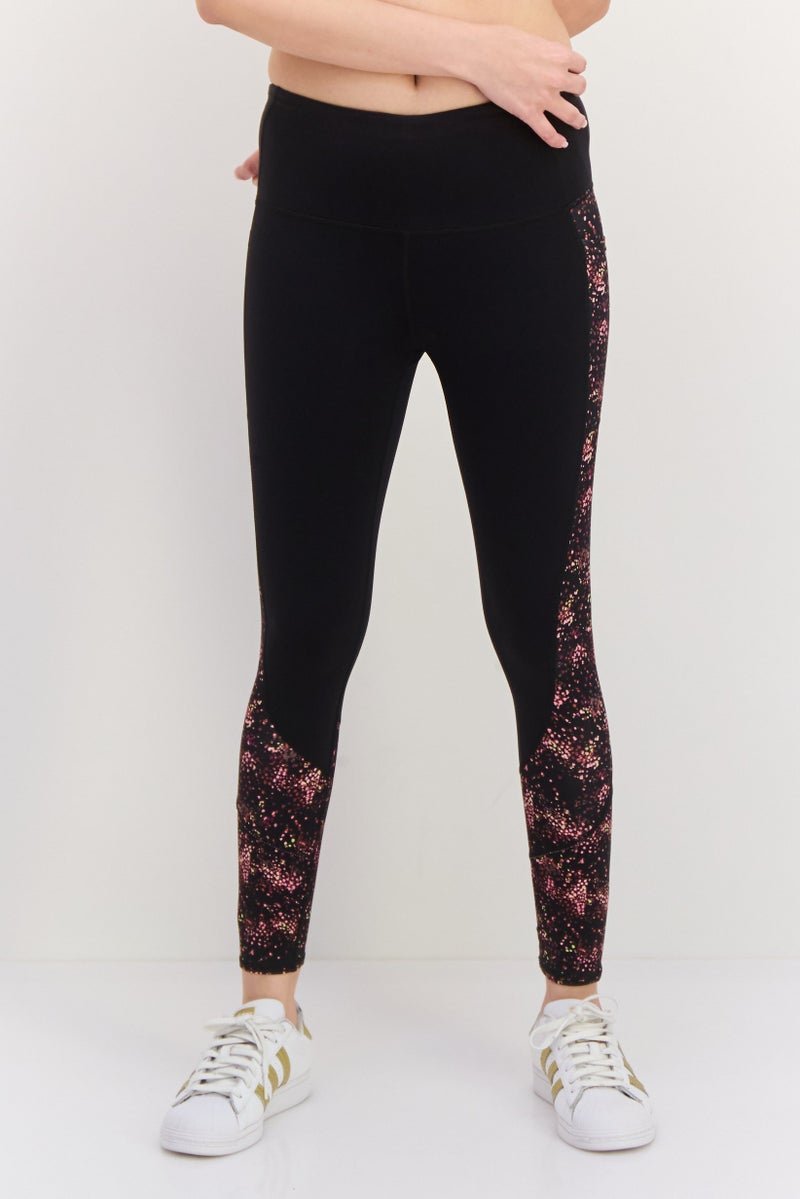 SKECHERS Women Sportswear Fit Training Leggings, Black Combo - Image 1