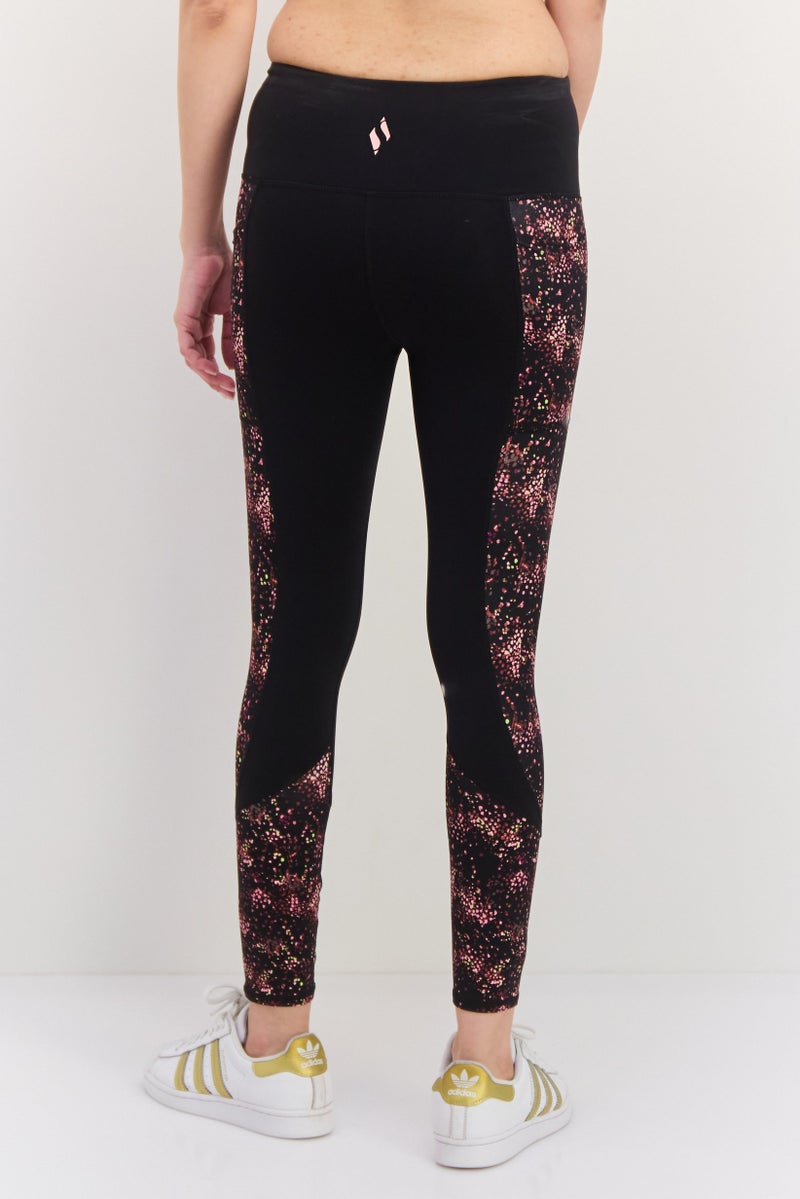 SKECHERS Women Sportswear Fit Training Leggings, Black Combo - Image 3