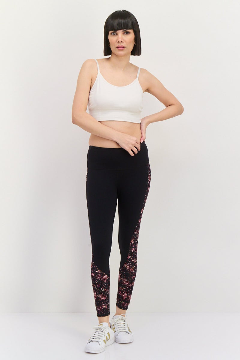 SKECHERS Women Sportswear Fit Training Leggings, Black Combo - Image 4