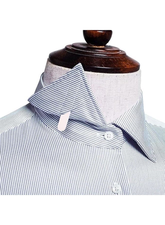 100 Pcs Plastic Collar Stays for Men's Dress Shirts, 6x1cm Collar Inserts Bones Stiffeners, Reusable White Collar Support Strips for Shirts, Polo & Jackets, Men & Women - Image 3