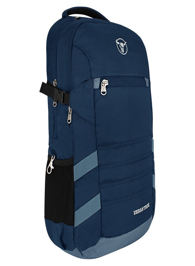 URBAN TRIBE Battle Tank 27 Liters Navy/Grey Laptop Office Travel Backpack For Men And Women, Boys And Girls Anti Theft Lock Zippers - Image 1