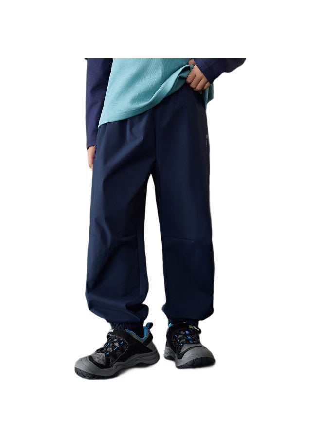 Ask Junior Heavy Rain Waterproof Children'S Girls' Pants, Autumn Outdoor Sports Joggers, Big Kids' Wear-Resistant Cargo Pants, Navy Blue, Size 160 - Image 3