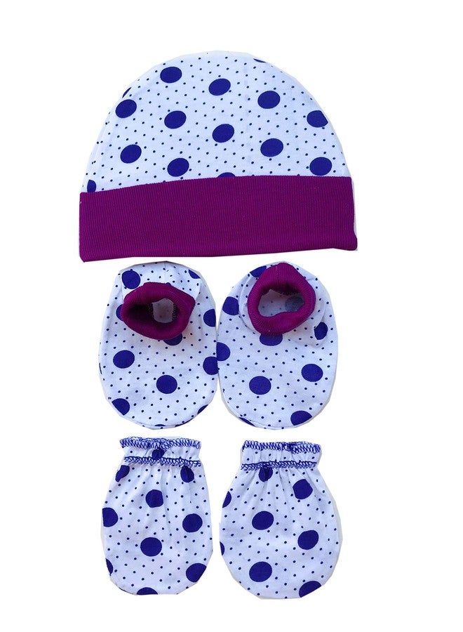Evisha إيفيشا - طقم قفازات وجوارب وقبعة للأطفال حديثي الولادة (من عمر 0 إلى 6 أشهر) - Image 2