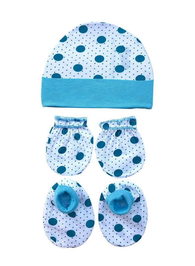 Evisha إيفيشا - طقم قفازات وجوارب وقبعة للأطفال حديثي الولادة (من عمر 0 إلى 6 أشهر) - Image 4