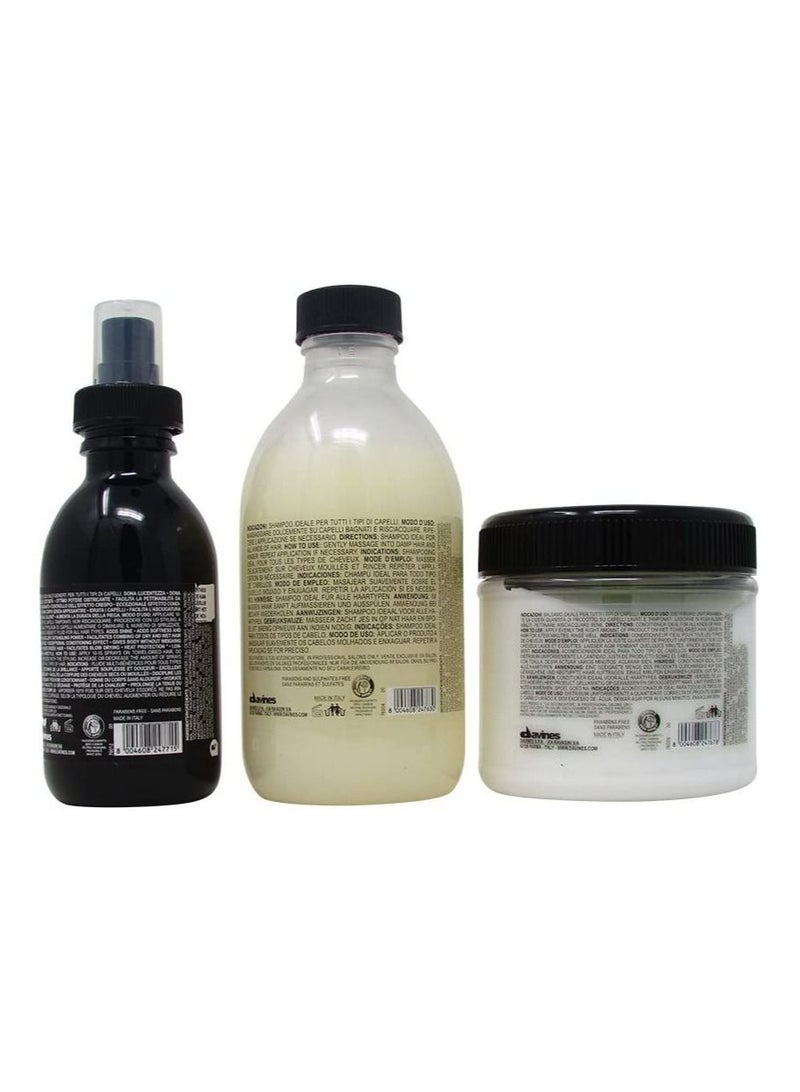 دافينز Oi Shampoo 280 ml، OI Conditioner 250ml and OI All in One Milk 135 مل - Image 2