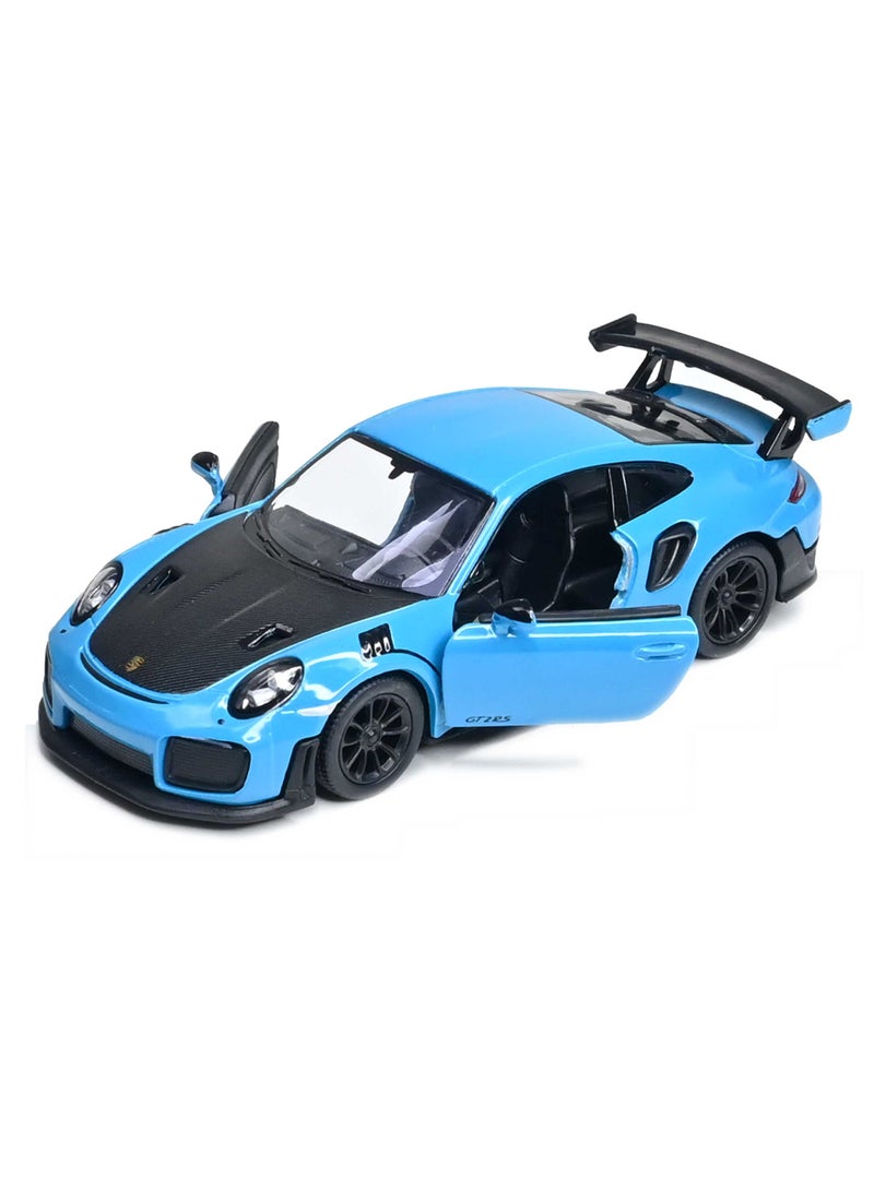 كين سمارت سيارة سباق بورشه 911 جي تي 2 آر إس سوبر ريسينغ مصغّرة مصنوعة من سبائك معدنية بمقياس 1:36 مع باب قابل للفتح والسحب للأطفال - Image 3
