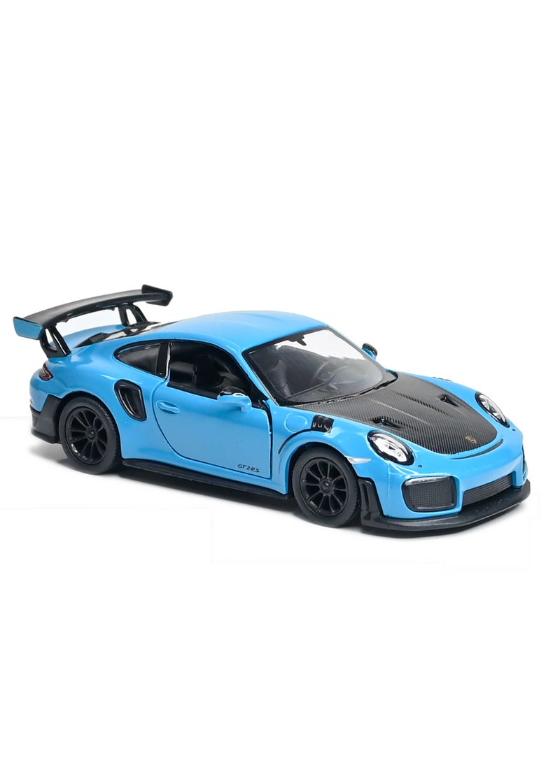 كين سمارت سيارة سباق بورشه 911 جي تي 2 آر إس سوبر ريسينغ مصغّرة مصنوعة من سبائك معدنية بمقياس 1:36 مع باب قابل للفتح والسحب للأطفال - Image 2