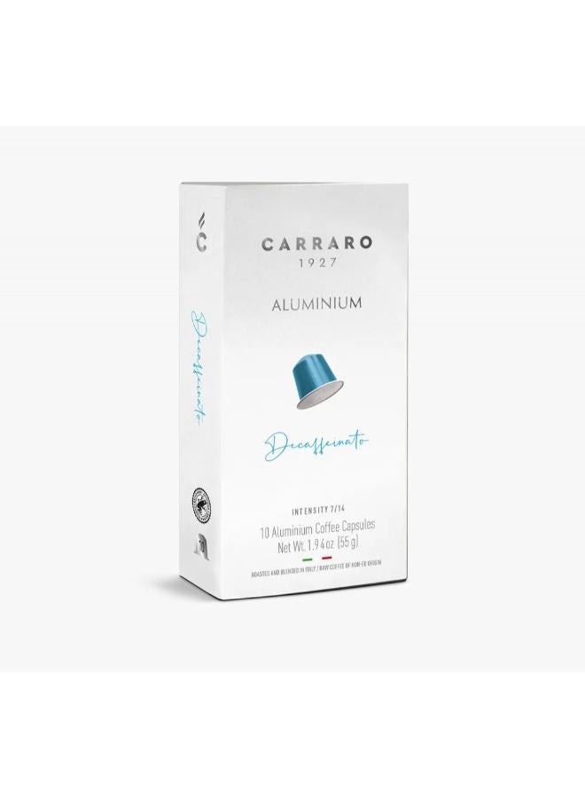 Cararro Decaffeinated Aluminium Coffee Capsules - 55 Gram