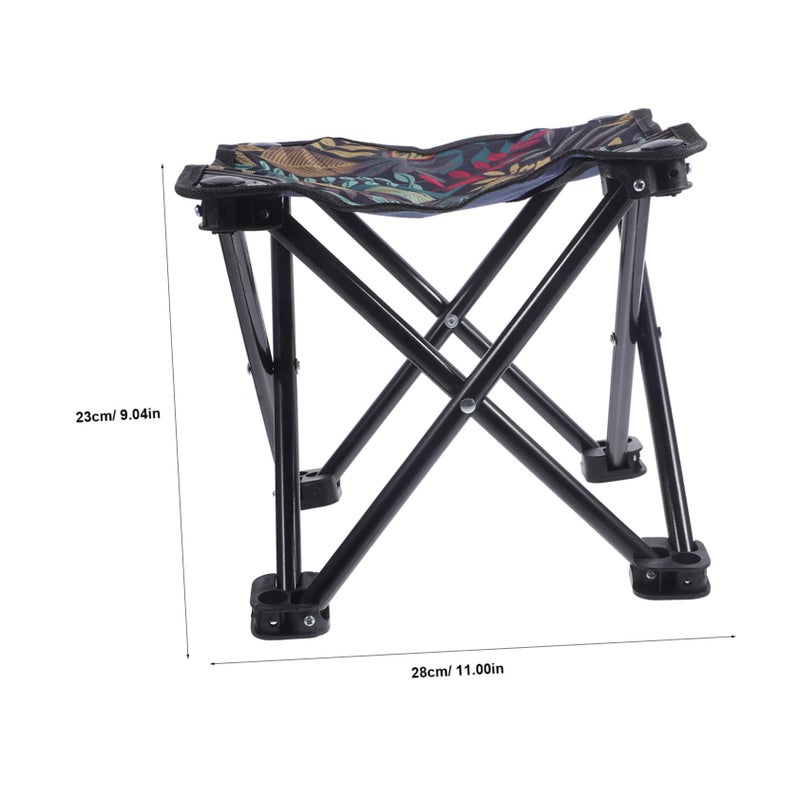 Compact Portable Folding Chair Oxford Fabric Camping Stool Bench for Outdoor Use - Image 4