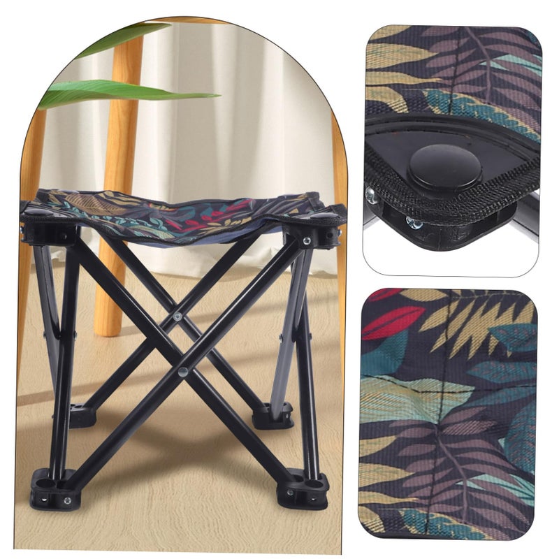 Compact Portable Folding Chair Oxford Fabric Camping Stool Bench for Outdoor Use - Image 5