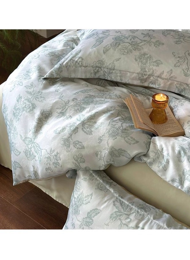Generic Bed Sheet Style — French High-End 60 Thread Pure Cotton Embroidered Bedding Four Piece Set  - Image 3