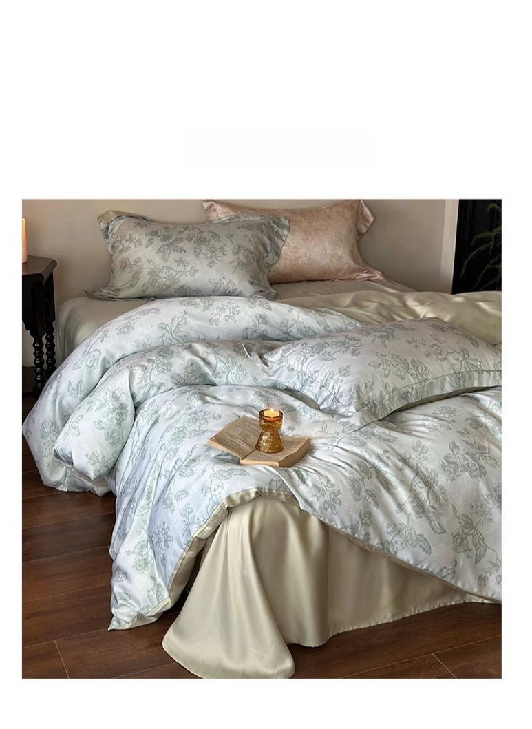 Generic Bed Sheet Style — French High-End 60 Thread Pure Cotton Embroidered Bedding Four Piece Set  - Image 2