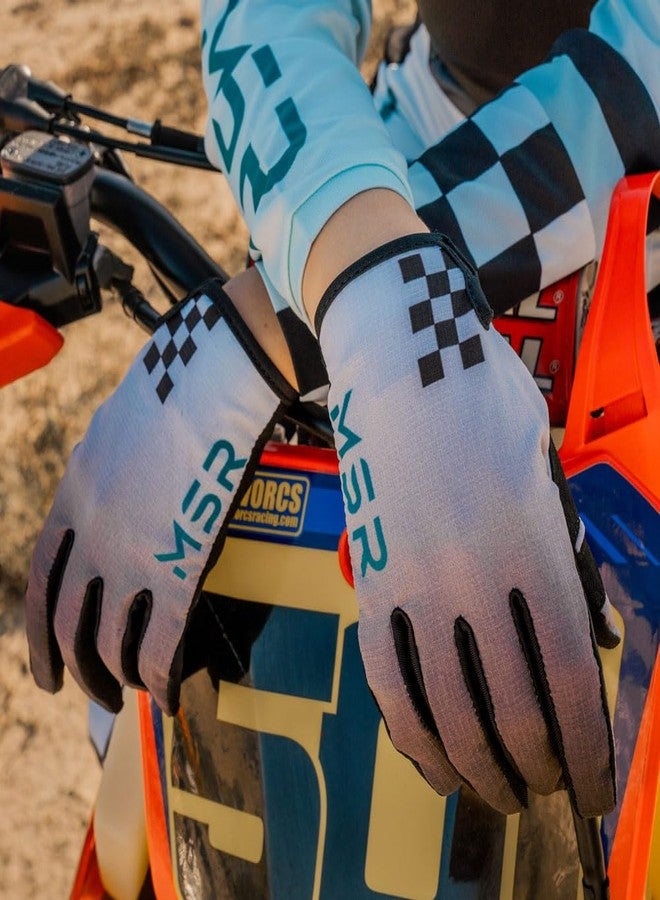 MSR Nova MTB Mountain Bike Dirt Bike Motocross MX BMX Outdoor Sports ATV UTV Powersports Riding Gloves for Women Medium Teal - Image 4