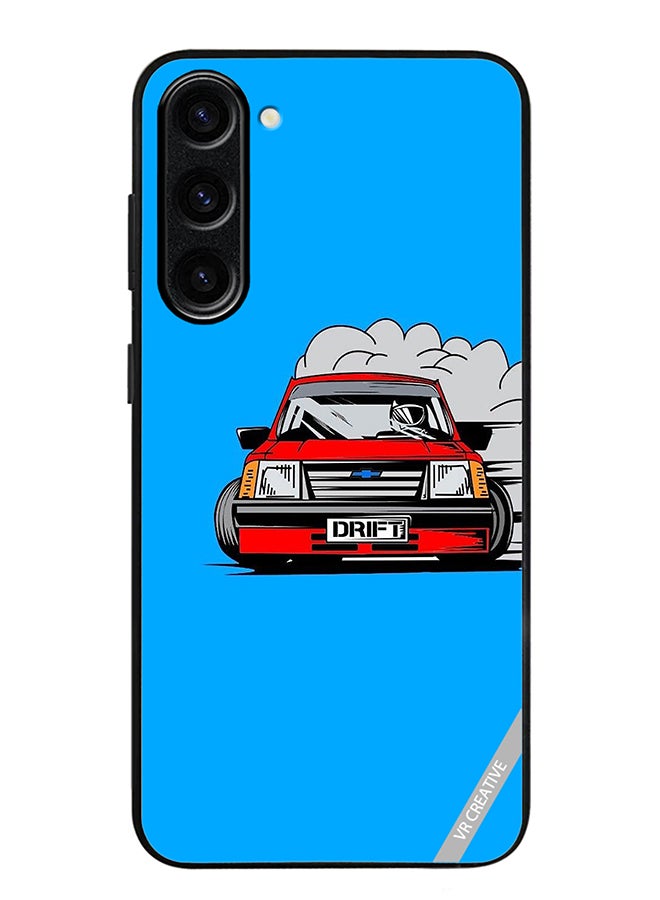 VR CREATIVE Protective Case Cover For Samsung Galaxy S24 Plus Car Drift Design Multicolour - Image 1