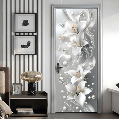 AOHMPT Self-Adhesive Refrigerator Wrap Set - Removable Vinyl Fridge Stickers, Peel & Stick Door Mural Decor for Kitchen, Bar, Office 32.3x78.7 - Image 4