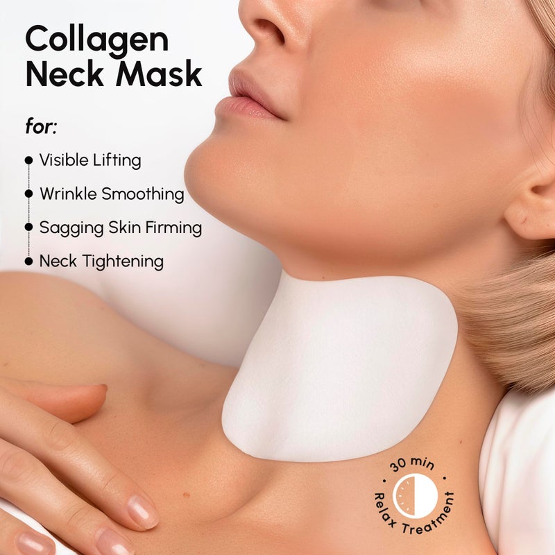 MAREE Neck Wrinkle Patches â€“ Collagen Anti-Wrinkle Patches with Retinol & Hyaluronic Acid for Face Lift â€“ Neck Mask for Tightening and Firming â€“ Neck Lifting Mask & Face Tape for Neck Wrinkles â€“ 5 Pcs - Image 2