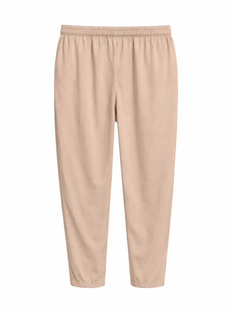Mixray Mocha Brown Mixray Salwar Fit Drawstring Pants for Women | Best Price UAE