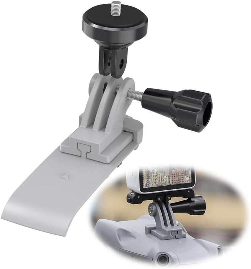 Air3 Adapter Mount Bracket for DJI Air 3 Drone, Compatible for GoPro 8/9/10/MAX and Insta360 Go 3/Action 4/3/2 Cameras, Expansion Holder with 1/4 Screw - Image 1