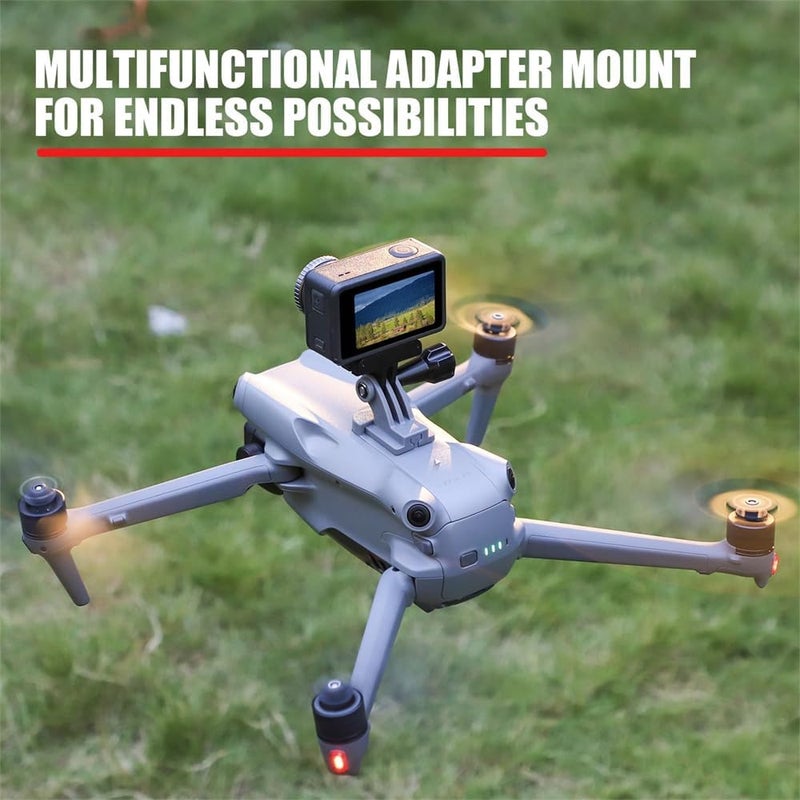 Air3 Adapter Mount Bracket for DJI Air 3 Drone, Compatible for GoPro 8/9/10/MAX and Insta360 Go 3/Action 4/3/2 Cameras, Expansion Holder with 1/4 Screw - Image 3