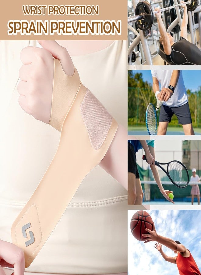 CoolShef سوار معصم CoolShef لتخفيف الألم - دعامة وضمادة لليد والمعصم لعلاج متلازمة النفق الرسغي والتهاب المفاصل والتهاب الأوتار - مناسب للصالات الرياضية ورياضة الريشة الطائرة والتعافي بعد التمرين - يناسب الرجال والنساء، اليد اليمنى واليسرى - Image 4