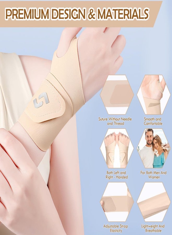 CoolShef سوار معصم CoolShef لتخفيف الألم - دعامة وضمادة لليد والمعصم لعلاج متلازمة النفق الرسغي والتهاب المفاصل والتهاب الأوتار - مناسب للصالات الرياضية ورياضة الريشة الطائرة والتعافي بعد التمرين - يناسب الرجال والنساء، اليد اليمنى واليسرى - Image 3