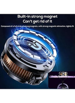 Memo Mobile Phone Cooler, Mobile Phone Cooling Fan, Mobile Phone Cooler with Semiconductor Cooling Chip - RGB Cooling Fan for Mobile Gaming, Live Streaming, Almost Almost All Mobile Phone Outdoor Vlogs  - Image 3