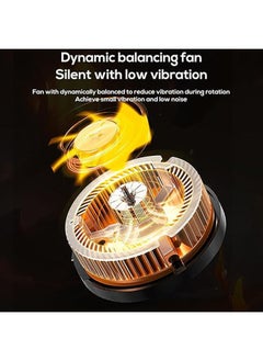 Memo Mobile Phone Cooler, Mobile Phone Cooling Fan, Mobile Phone Cooler with Semiconductor Cooling Chip - RGB Cooling Fan for Mobile Gaming, Live Streaming, Almost Almost All Mobile Phone Outdoor Vlogs  - Image 4