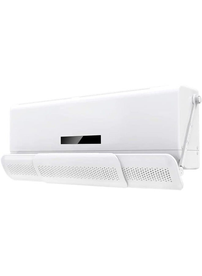 Split Ac Air Flow Deflector, Slim, Length  Angle Adjustable Air Conditioner Deflector helps Cooling/Heating Air Circulation, Anti Blast, Wind Baffle and Direction, Anti-Condensation - Image 1