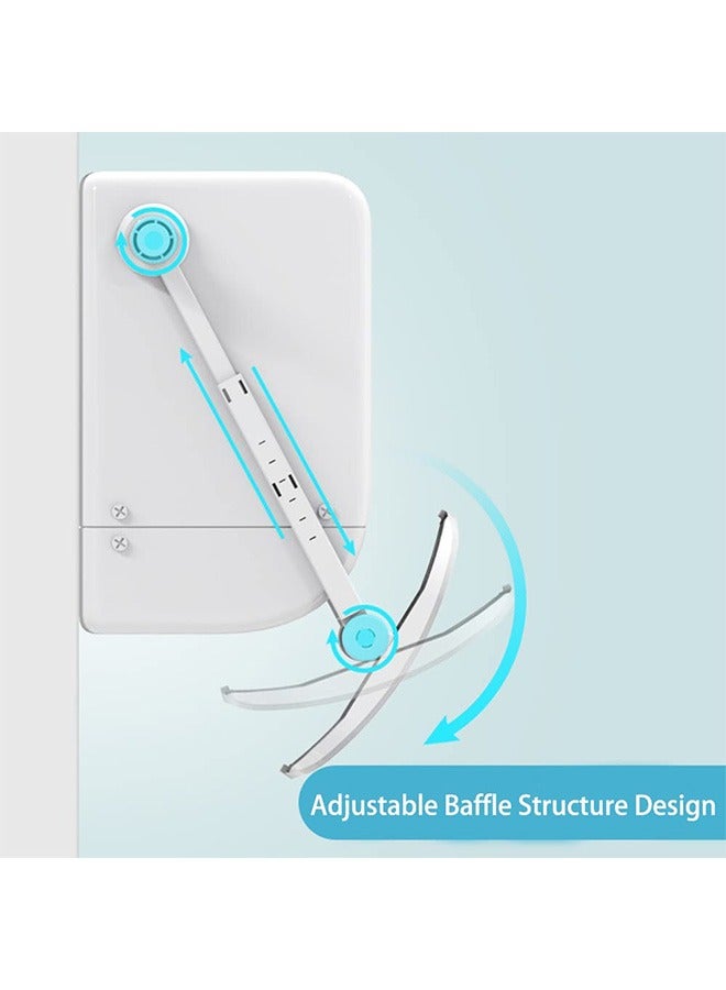 Split Ac Air Flow Deflector, Slim, Length  Angle Adjustable Air Conditioner Deflector helps Cooling/Heating Air Circulation, Anti Blast, Wind Baffle and Direction, Anti-Condensation - Image 2