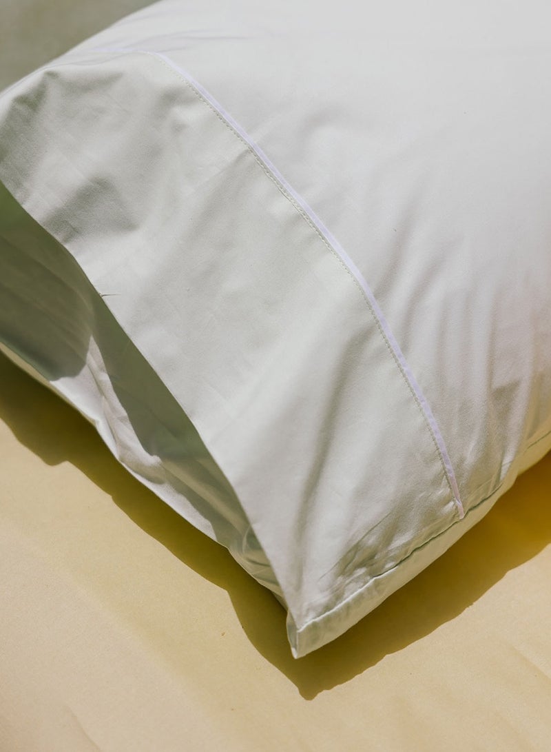 More cottons  ملاءات سرير مسطحة من البيركال، مصنوعة من القطن بنسبة 100%، مقاس 240×260 سم، 200 غرزة 