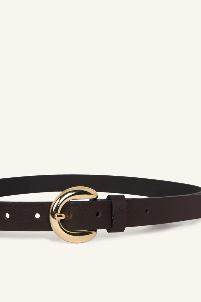 DeFacto Woman Oval Buckle Faux Leather Casual Belt