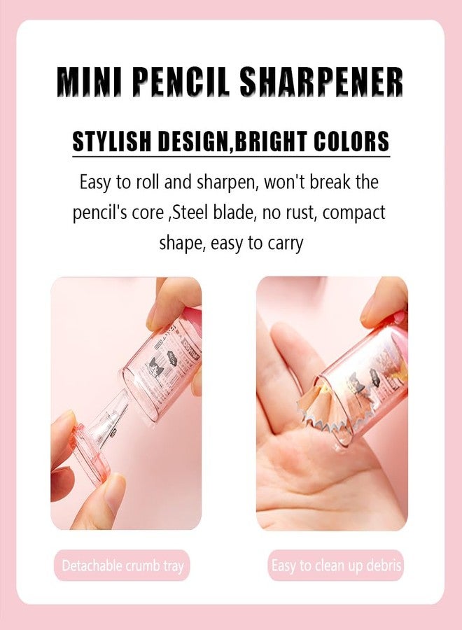 Daphilly 4Pcs Cat's Paw Cute Stationery Set,Cute School Supplies,Including 2 Cute Pencil Sharpeners and 2 Retractable Erasers, for Kawaii Office School Home Supplies (Cat paw) - Image 5
