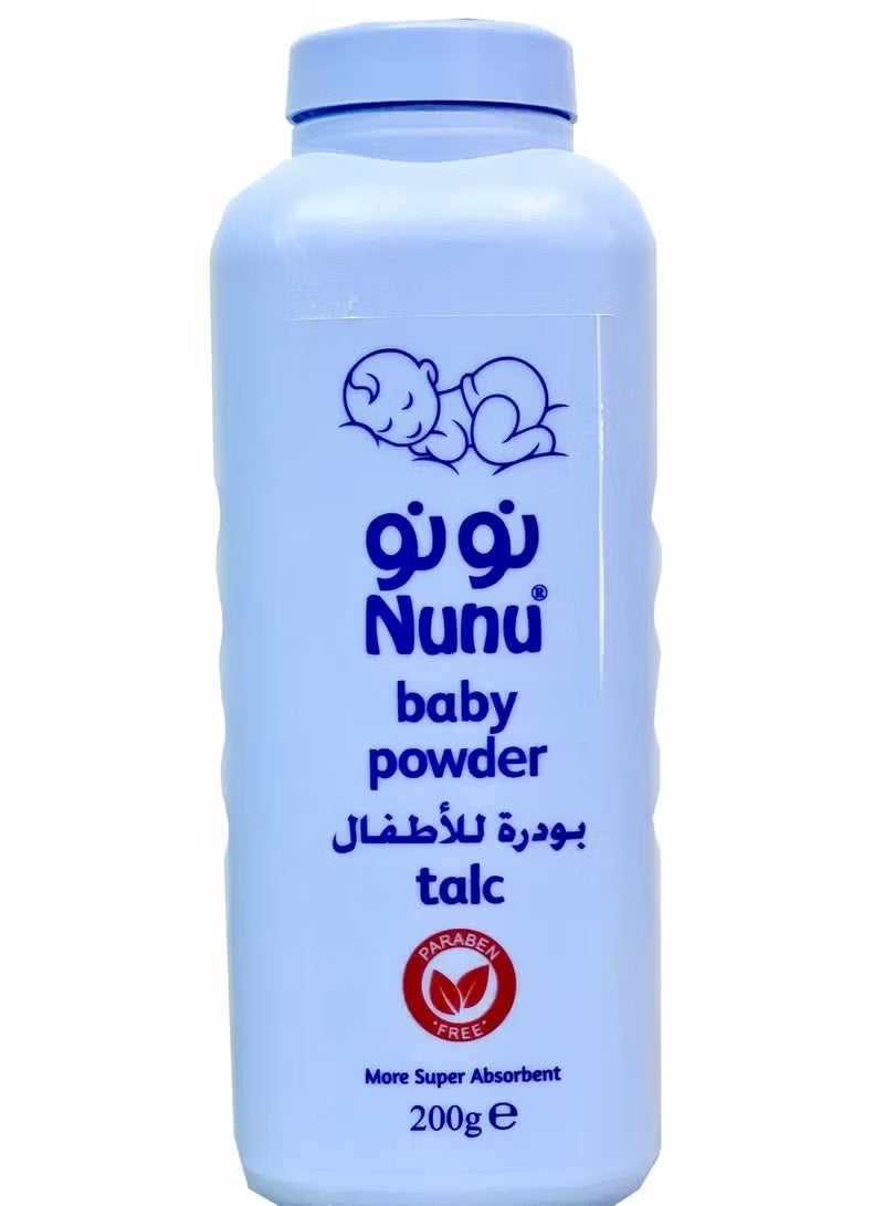نونو بودرة التلك للأطفال 200 جرام متعدد الالوان