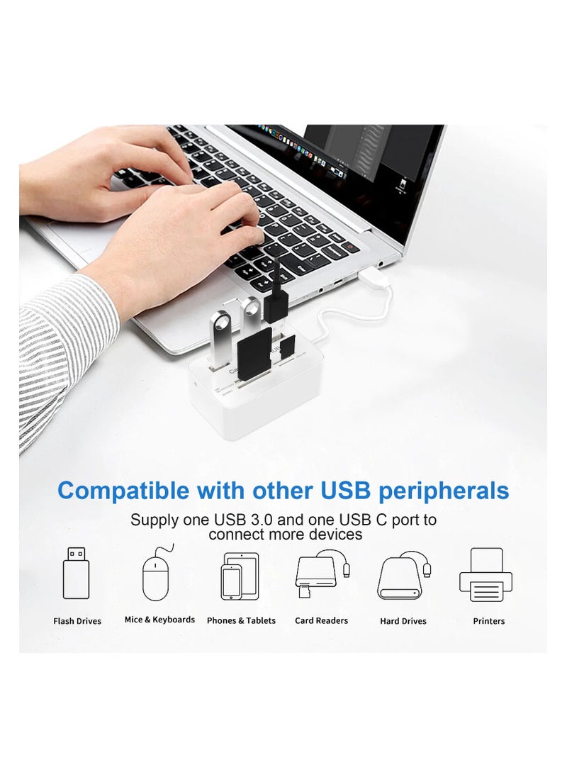 ماركة غير محددة قارئ بطاقات متعدد الوظائف + موزع USB بـ 3 منافذ – أداء عالي وسرعة نقل فائقة!  - Image 2