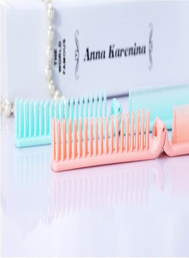 Rinpoche Anti-Static Travel Friendly Folding Pocket Comb Double Sided Portable Mini Pocket Hair Brush Foldable Hair Comb for Unisex (Multicolor) (Pack Of 1) - Image 5