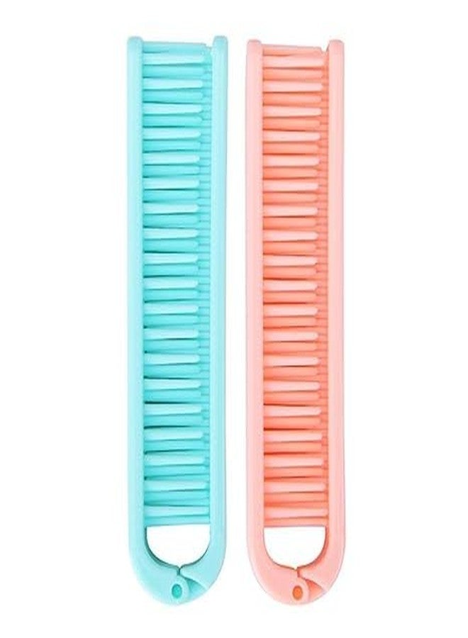Rinpoche Anti-Static Travel Friendly Folding Pocket Comb Double Sided Portable Mini Pocket Hair Brush Foldable Hair Comb for Unisex (Multicolor) (Pack Of 1) - Image 1