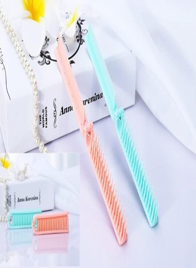 Rinpoche Anti-Static Travel Friendly Folding Pocket Comb Double Sided Portable Mini Pocket Hair Brush Foldable Hair Comb for Unisex (Multicolor) (Pack Of 1) - Image 3
